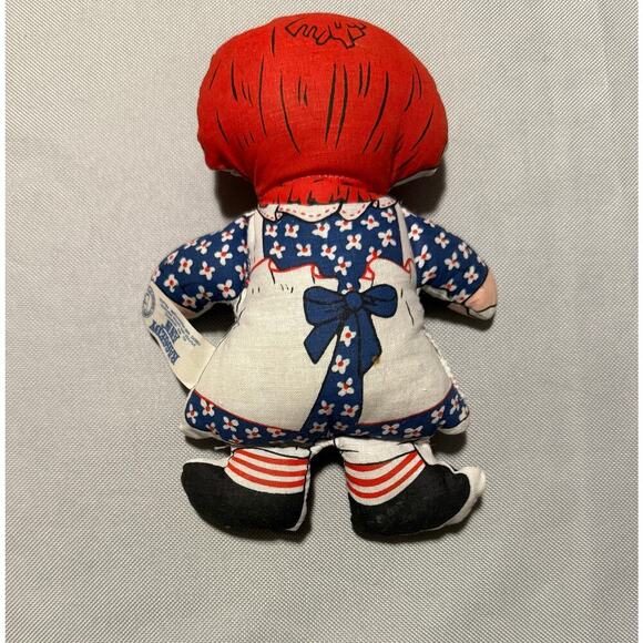 Raggedy Ann Knickerbocker Mini Beanie Doll Vintage 6” - Picture 3 of 5